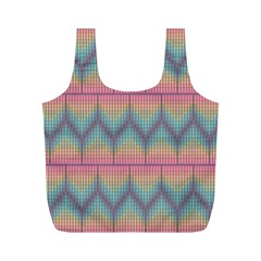 Pattern Background Texture Colorful Full Print Recycle Bag (m) by HermanTelo