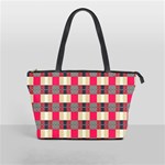 Background Texture Plaid Red Classic Shoulder Handbag Front