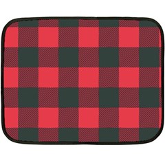 Canadian Lumberjack Red And Black Plaid Canada Double Sided Fleece Blanket (mini)  by snek