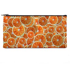 Oranges Background Texture Pattern Pencil Cases by HermanTelo