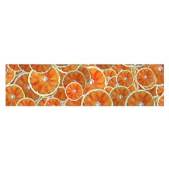 Oranges Background Texture Pattern Satin Scarf (oblong) by HermanTelo