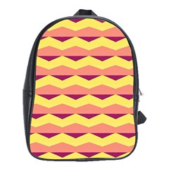 Background Colorful Chevron School Bag (xl) by HermanTelo