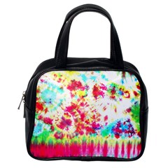 Pattern Decorated Schoolbus Tie Dye Classic Handbag (one Side) by Amaryn4rt