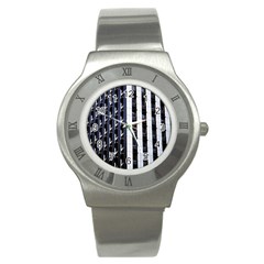 Architecture Building Pattern Stainless Steel Watch by Amaryn4rt