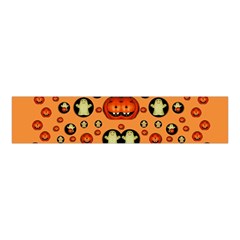 Happy Pumkins And Ghosts And  They Love The Season Velvet Scrunchie by pepitasart