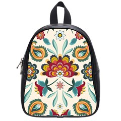 Baatik Print  School Bag (small) by designsbymallika