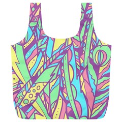 Feathers Pattern Full Print Recycle Bag (xl) by Sobalvarro