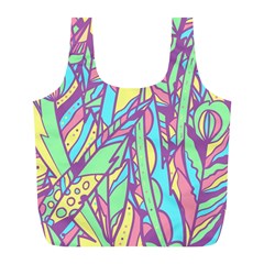 Feathers Pattern Full Print Recycle Bag (l) by Sobalvarro