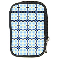 Pattern Design Art Scrapbooking Geometric Cubes Compact Camera Leather Case by Vaneshart