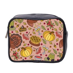 Thanksgiving Pattern Mini Toiletries Bag (two Sides) by Sobalvarro