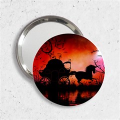 Drive In The Night By Carriage 2 25  Handbag Mirrors by FantasyWorld7