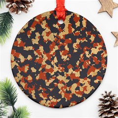 Aged Red, White, And Blue Camo Ornament (round) by McCallaCoultureArmyShop