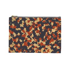 Aged Red, White, And Blue Camo Cosmetic Bag (large) by McCallaCoultureArmyShop