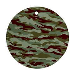 Brown And Green Camo Ornament (round) by McCallaCoultureArmyShop