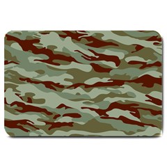 Brown And Green Camo Large Doormat  by McCallaCoultureArmyShop