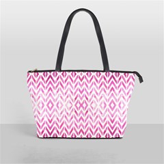 Chevrons Abstrait Rose Classic Shoulder Handbag by kcreatif