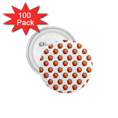 Orange Basketballs 1 75  Buttons (100 Pack)  by mccallacoulturesports