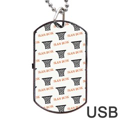 Slam Dunk Baskelball Baskets Dog Tag Usb Flash (one Side) by mccallacoulturesports