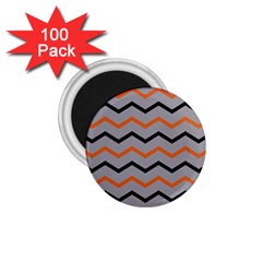 Basketball Thin Chevron 1 75  Magnets (100 Pack)  by mccallacoulturesports