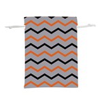 Basketball Thin Chevron Lightweight Drawstring Pouch (L) Front