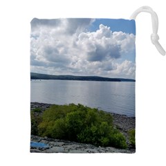 Lake Wallenpaupack Drawstring Pouch (5xl) by canvasngiftshop