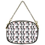 Cartoon Style Asian Woman Portrait Collage Pattern Chain Purse (Two Sides) Front