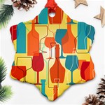 i love wine Ornament (Snowflake) Front