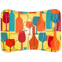 I Love Wine Velour Seat Head Rest Cushion by designsbymallika