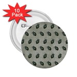 Army Green Hand Grenades 2.25  Buttons (10 pack)  Front