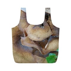 Close Up Mushroom Abstract Full Print Recycle Bag (m) by Fractalsandkaleidoscopes