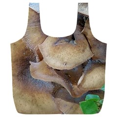 Close Up Mushroom Abstract Full Print Recycle Bag (xxl) by Fractalsandkaleidoscopes