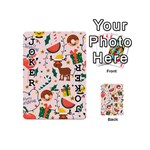 Colorful Funny Christmas Pattern Playing Cards 54 Designs (Mini) Front - Joker1