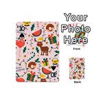 Colorful Funny Christmas Pattern Playing Cards 54 Designs (Mini) Front - Spade10