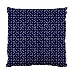 Grey Star Navy Blue Standard Cushion Case (one Side) by snowwhitegirl