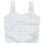 Aesthetic Black and White grid paper imitation Full Print Recycle Bag (XXXL) Front