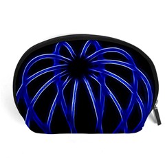 Light Effect Blue Bright Design Accessory Pouch (large) by HermanTelo