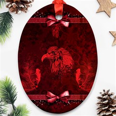 Awesome Eagle Ornament (oval) by FantasyWorld7