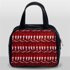 Bearded Santa Pattern Classic Handbag (two Sides) by bloomingvinedesign