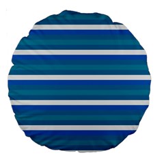 Stripey 3 Large 18  Premium Round Cushions by anthromahe