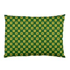 Df Green Domino Pillow Case (two Sides) by deformigo