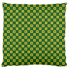 Df Green Domino Large Cushion Case (two Sides) by deformigo