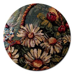 Old Embroidery 1 1 Magnet 5  (round) by bestdesignintheworld