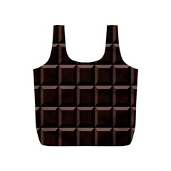 Dark Chocolate Seamless Pattern Sweet Texture Full Print Recycle Bag (s) by Wegoenart