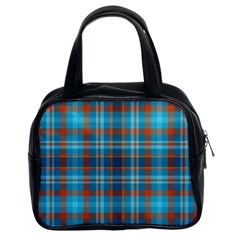 Tartan Scotland Seamless Plaid Pattern Vintage Check Color Square Geometric Texture Classic Handbag (two Sides) by Wegoenart