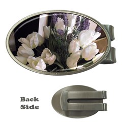 Tulips 1 1 Money Clips (oval)  by bestdesignintheworld