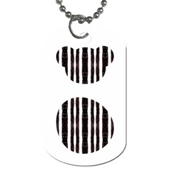 Micho Black White Dog Tag (one Side) by Chupavifurbals