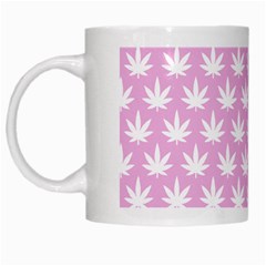 Kawaii Cannabis  White Mugs by thethiiird