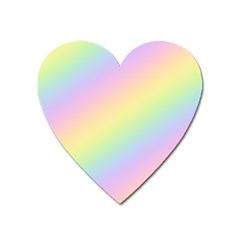 Pastel Goth Rainbow  Heart Magnet by thethiiird