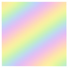 Pastel Goth Rainbow  Wooden Puzzle Square by thethiiird