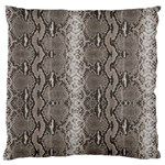 Python Snakeskin Print Large Flano Cushion Case (Two Sides) Front